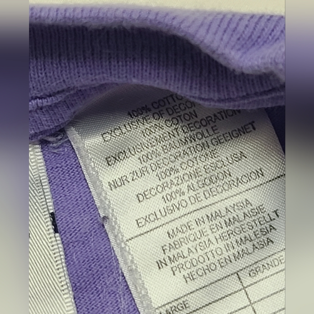 Vintage The Disney Store Tag, Purple Graphic Pocket T-Shirt, Eeyore And Piglet L - Picture 6 of 9